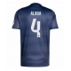 Real Madrid David Alaba #4 Gostujuci Dres 2025-26 Kratak Rukav